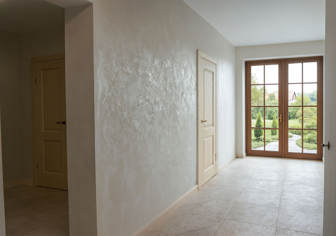 Декоративное покрытие Galaxy, техника нанесения "хаос" Maxima-decor