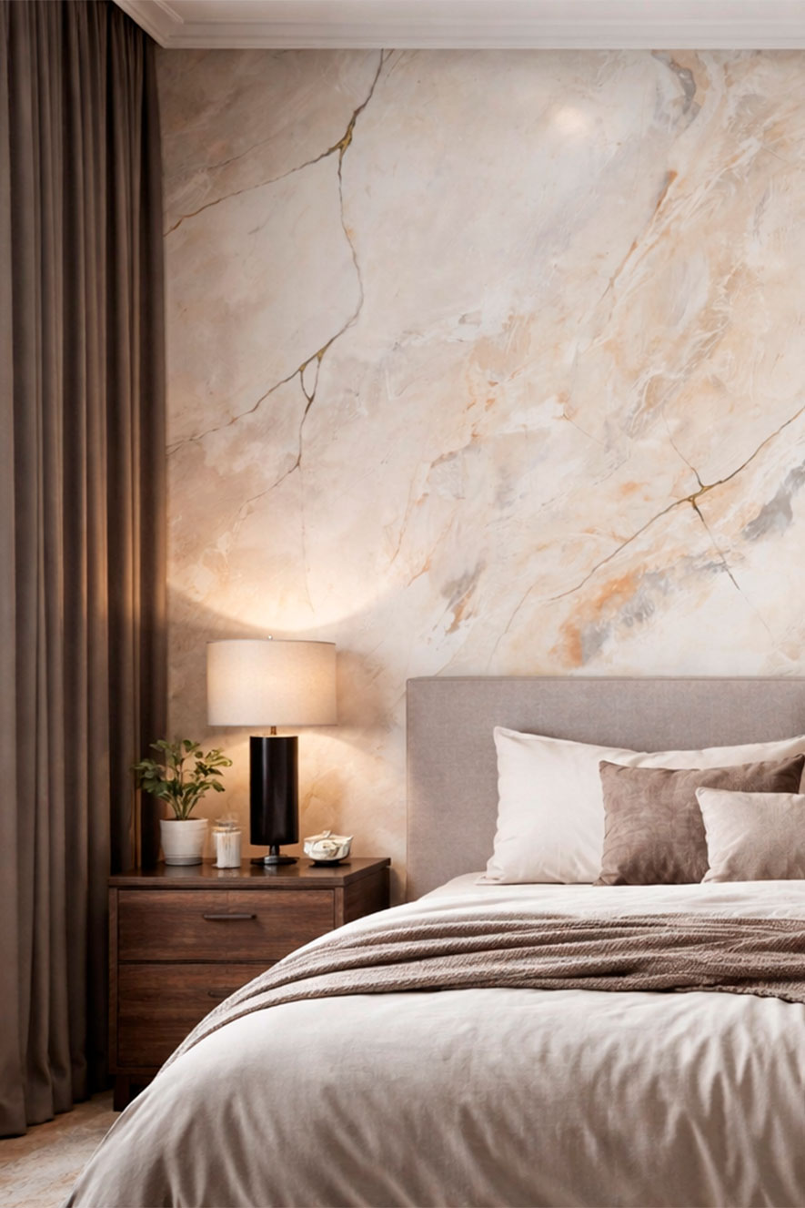 Декоративна штукатурка Sttuco Veneziano. Класична техніка нанесення, ефект мармуру Maxima-decor