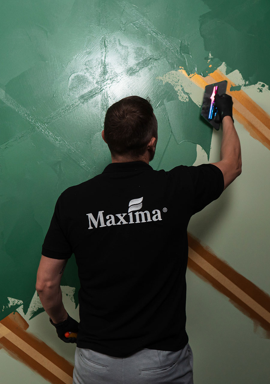 Which decorative plaster is the easiest to apply Maxima-decor