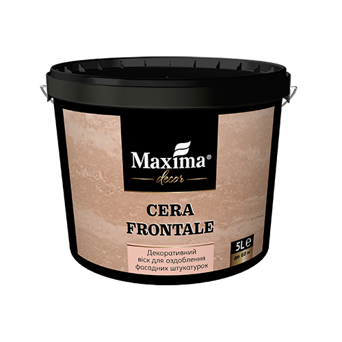 Cera Frontale Decorative wax for facade stuccos coating Maxima decor