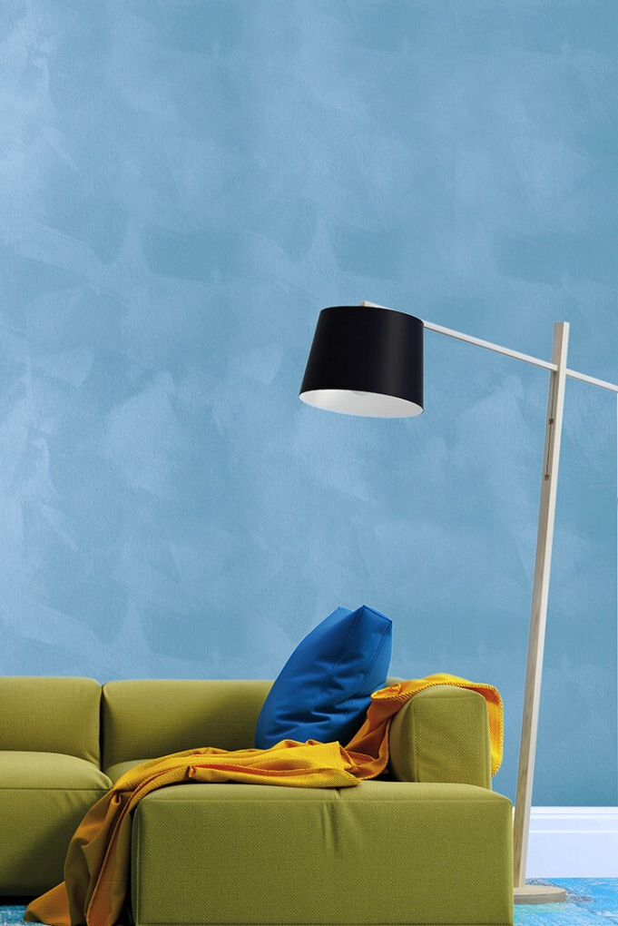 Голубое декоративное покрытие ARABESK Maxima-decor